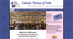 Desktop Screenshot of catholicwomenoffaithconference.com